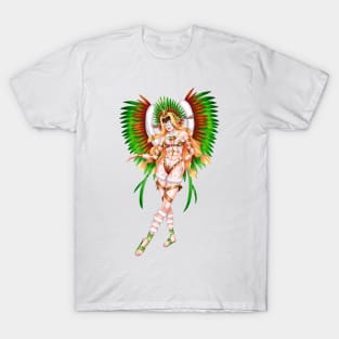Christmas Quetzalcoatl Rudos Mask T-Shirt